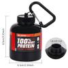 Auhafaly Protein Powder and Supplement Funnel Keychain Protein Powder Container with Durable Key-Chain Portable to-Go Container for The Gym, Workouts, Fitness, and Travel Big 2pack view 2