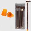 ERSINIAN Wood Walking Cane For Men, Retro Wooden Cane, Handmade Walking Stick, Expossed Design, Solid Wood Crutch With Rubber Tips - 35 Inches view 1