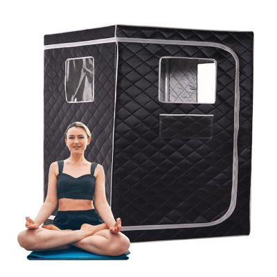 2-Person Portable Steam Sauna Tent - Full-size double sauna tent for home use for relaxation and detoxification, no steamer required - a convenient home spa experience