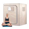 2-Person Portable Steam Sauna Tent - Full-size double sauna tent for home use for relaxation and detoxification, no steamer required - a convenient home spa experience view 4