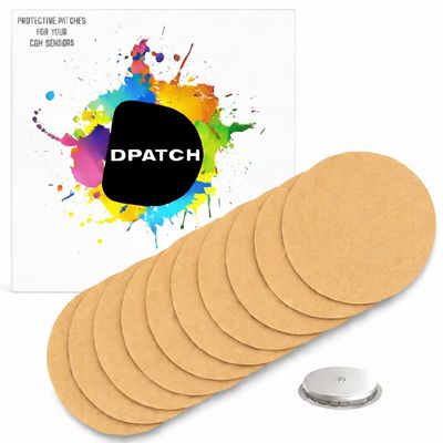 DPatch Cover Patches for Freestyle Libre 2 - Our cgm Sensor Patches are Waterproof, Unique Non-Stick Centre, Breathable, Long-Lasting Adhesion for Your Libre 2 Sensor - 20 Pack (Beige)