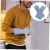 SWOOMEY 3pairs Dishwashing Gloves for Kitchen Reusable Cleaning Gloves Microfiber Material for Washing Bowls Pots and Pans view 3