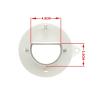 TH1000XUE Up12*8cm Down 4.8 * 3.5cm Dishwasher salt funnel for household dish washing machine hopper replacement parts WQP6-3201/X3-T/3908J view 3
