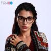 Firmoo Blue Light Blocking Glasses for Women Men, Fashion Round Frame Anti Blue Ray Computer Screen Glasses Brown view 3