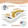 Resuable Changing Pad Covers Merry Christmas Gold Yellow Highly Absorbent Pads for Bed Breathable Pad Liner for Infant Baby 34" 52" view 3