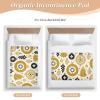 Resuable Changing Pad Covers Merry Christmas Gold Yellow Highly Absorbent Pads for Bed Breathable Pad Liner for Infant Baby 34" 52" view 4