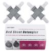 Umttery Bed Sheet Detangler, Keep Bed Sheets/Duvet Covers/Blankets from Tangling, Twisting & Balling in Washer and Dryer, 4 pcs(Grey) view 1