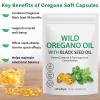 1 Pack Oregano Oil Supplement, Oil of Oregano Softgels, Oregano Oil Supplement Capsules, 2 in 1 6000mg Oil of Oregano with Black Seed Oil view 4