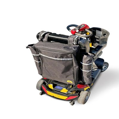 Scoot Gear - Large Strap On Mobility Scooter Bag with Stick Holders