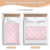 Extra Large Resuable Toddler Mattress Pads Plaid Check Flowers Peach Waterproof Washable Sheet Cover Underpads Slip-Resistant Pee Mats for Children Adults Pets 34" 52" view 4
