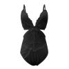VYLYNL Negligee Lingerie Robe Women Sexy Lingerie Bodysuit Teddy Cut Out Deep V Floral Lace Underwear Split Cup Lingerie Womens Plus Size Sexy Lingerie Floral (Black, XXXL) view 3