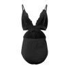 VYLYNL Negligee Lingerie Robe Women Sexy Lingerie Bodysuit Teddy Cut Out Deep V Floral Lace Underwear Split Cup Lingerie Womens Plus Size Sexy Lingerie Floral (Black, XXXL) view 4