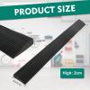 1 m x 8 cm x 2.0 cm Door Threshold Ramp, Maximum Load 800 kg, Rubber Ramp Self-Adhesive for 2.0 cm Height Difference, Door Threshold Wheelchair Ramp for Robot Vacuum Cleaner, Pram (Black, 2.0 cm Rise) view 2