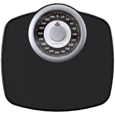 Zeno A25 Scales for Body Weight - Up to 400 LB - New - 5.3" Dial on 12.4" x 10.2" Platform - Anti-Skid Rubber Surface - Bathroom Scale Analog - Durable with 20-Year Assurance