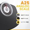 Zeno A25 Scales for Body Weight - Up to 400 LB - New - 5.3" Dial on 12.4" x 10.2" Platform - Anti-Skid Rubber Surface - Bathroom Scale Analog - Durable with 20-Year Assurance view 2