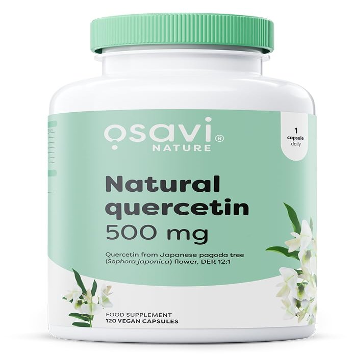 Osavi Natural Quercetin 500 mg 120 Vegan Capsules | FlaviPure Quercetin from Japanese Pagoda Tree | Supports Immunity & Reduces Oxidative Stress | Derived from 6000 mg Sophora Japonica