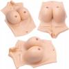 SUAFAXNG Silicone Breastplate Half Body C-H Cup Fake Breast Forms for Drag Queen Crossdressers Transgender Cosplay Silicone view 2