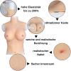 SUAFAXNG Silicone Breastplate Half Body C-H Cup Fake Breast Forms for Drag Queen Crossdressers Transgender Cosplay Silicone view 3