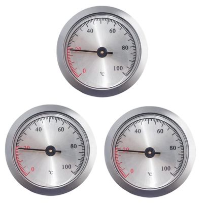 FRCOLOR 3pcs Box Mini Temperature Gauge Pointer Inlaid Installed for Cigar Box Guitar Temperature Use