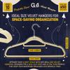 G4GADGET 10 Pack Cream Velvet Coat Hangers 41cm with Tie Bar - Non-Slip, Space-Saving, Durable Hangers for Clothes, Jackets, Suits, and Trousers - 360 Rotating Hook view 4