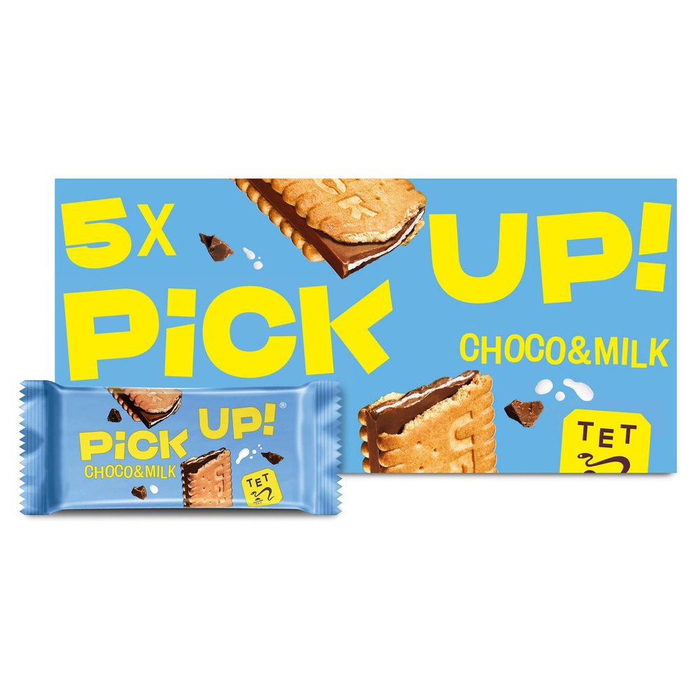 Pick Up Choco & Milk Chocolate Biscuit Bars x5 (Pack Of 2) "Indulgence in every bite, a moment of pure decadence"