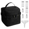 Travel Condiment Containers Portable Waterproof Organizer with 6 Bottles view 1