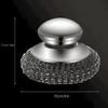 8Pcs Stainless Steel Wool Scrubber with Handle, Dish Scrubber Cleaning Supplies for Pots, Pans, Grills, Dishes view 2