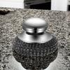 8Pcs Stainless Steel Wool Scrubber with Handle, Dish Scrubber Cleaning Supplies for Pots, Pans, Grills, Dishes view 3