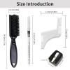 8 Pieces White Barber Pencil Set for Hairline Edge Tracing, Beard Shaping & Beard Outliner 6 Barber Pencils with Built-in Sharpener, Brush & Ruler for Precise Beard and Hairline Styling view 2