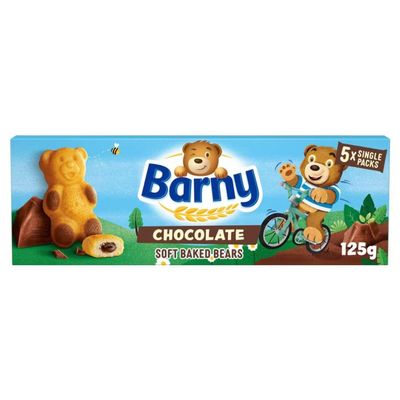 Chocolate Soft Baked Bears Biscuits Multipack x5 125g (Pack Of 2) Tasty And Twisty Delicious Treat Gift Hamper, Christmas,Birthday,Easter