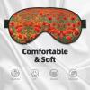 Poppy Print Double Sided Eye Mask Soft Eye Protection for Travel Night Sleep Mask for Men Women view 3