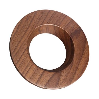 1 Piece Funnel Cup Holder Wooden Coffee Dripper Stand Holder Coffee Filter Stand Holder Coffee Dripper Rack Coffee Brewing Filter Cone Coffee Filter Rack Coffee Cone Dripper, Brown