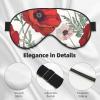 Flowers Pattern Printed Sleep Mask for Women Men Light Blocking Eye Mask Soft Breathable Eye Cover view 4