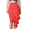 YGZHANYUANOKU Vinyl PVC Bandage Skirt, Laciness, Hobble, Wraps, Pencil, Lady, Office, Club, Party, Gothic, Customizable,Black,5XL view 3