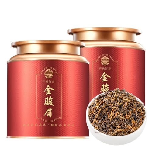 HQZMCTE Enjoy The Rich Flavor of Wuyi Mountain Rock Tea 250g*2 - Jin Jun Mei Black Tea for Daily Drink and Gift