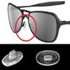 8 Pairs 16 Pcs Nose Pads Nose Pieces Replacement for Oakley Crosshair Inmate Half Wire Tightrope Maui Jim Kawika ..Push in Silicone Comfort Flexible Part of Sunglasses Eyeglasses Frame view 2