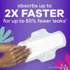 Always Radiant Teen Pads Size 4 Overnight with Wings Odourless 18CT view 4