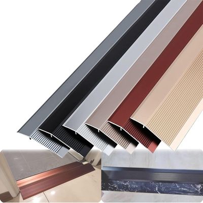 Aluminium Floor Transition Strip 36 Inch Exterior Doorway Edge Trim 4" Wide Threshold Ramp for Carpet Tile Laminate Anti Slip Gap Cover Suitable for Threshold Height 1 4cm Red (90cm x 3pc)