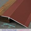 Aluminium Floor Transition Strip 36 Inch Exterior Doorway Edge Trim 4" Wide Threshold Ramp for Carpet Tile Laminate Anti Slip Gap Cover Suitable for Threshold Height 1 4cm Red (90cm x 3pc) view 2