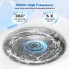 Wrklly Rechargeable Ultrasonic Retainer Cleaner Machine | 50kHz 1.9 inch Ultra-Thin Portable | Night Guard Aligners Jewelry |6pcs Cleaner Tablets Included | Quick & Deep Clean Modes | Oral Dental Care view 2