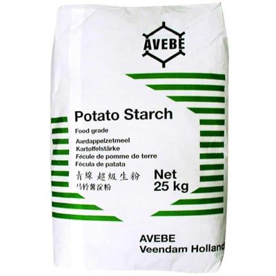 Avebe Potato Starch 25kg for Gluten-Free Recipes, Neutral Flavor and Smooth Texture, Crisp Coating for Frying