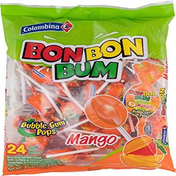 Bon Bon Bum Mango Lollypops 24 Count