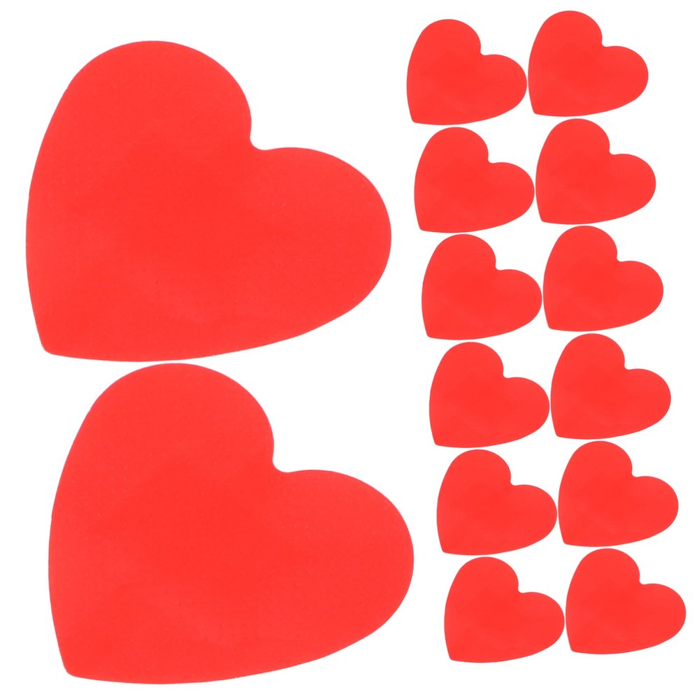 Heart-Shaped Waterproof Adhesive Bandages 25pcs Plastic Red