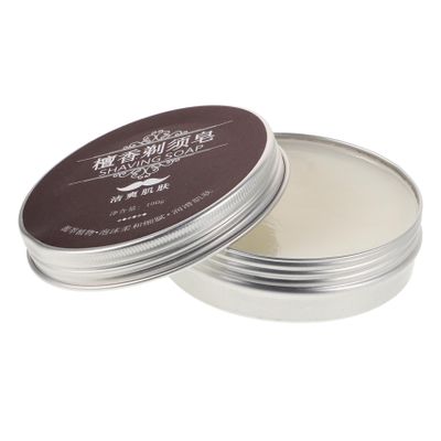 NULYLU 100g Men's Shaving Soap Bar Hydrating Botanical Ingredients for Comfortable Shaving Sandalwood Scented Foam Soap for Grooming Accessories