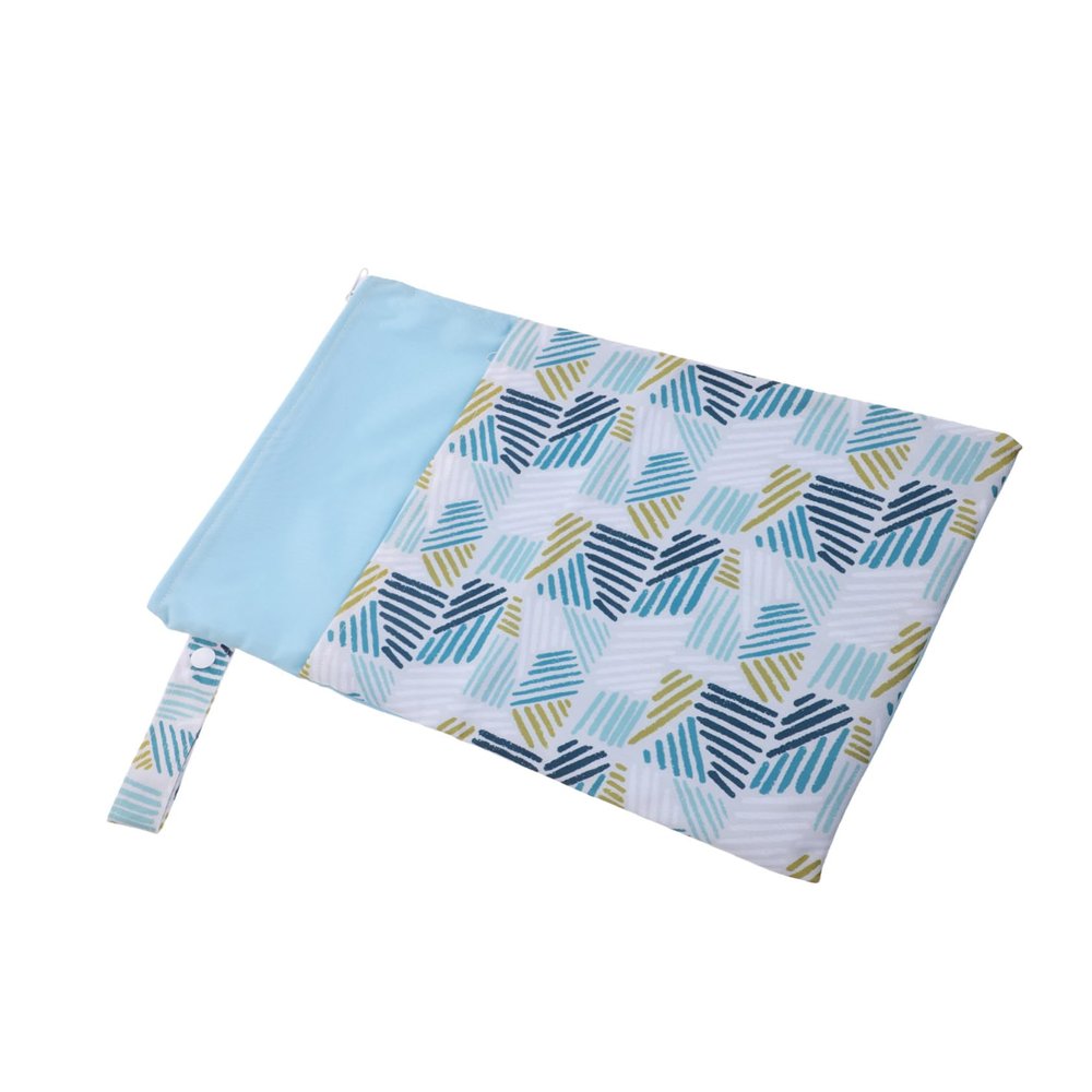 SEWOART Portable Waterproof Sanitary Storage Bag for Nursing Pads and Diapers, Polyester Wet Bag with Hanging Design for Travel, Easy Carry Organizer