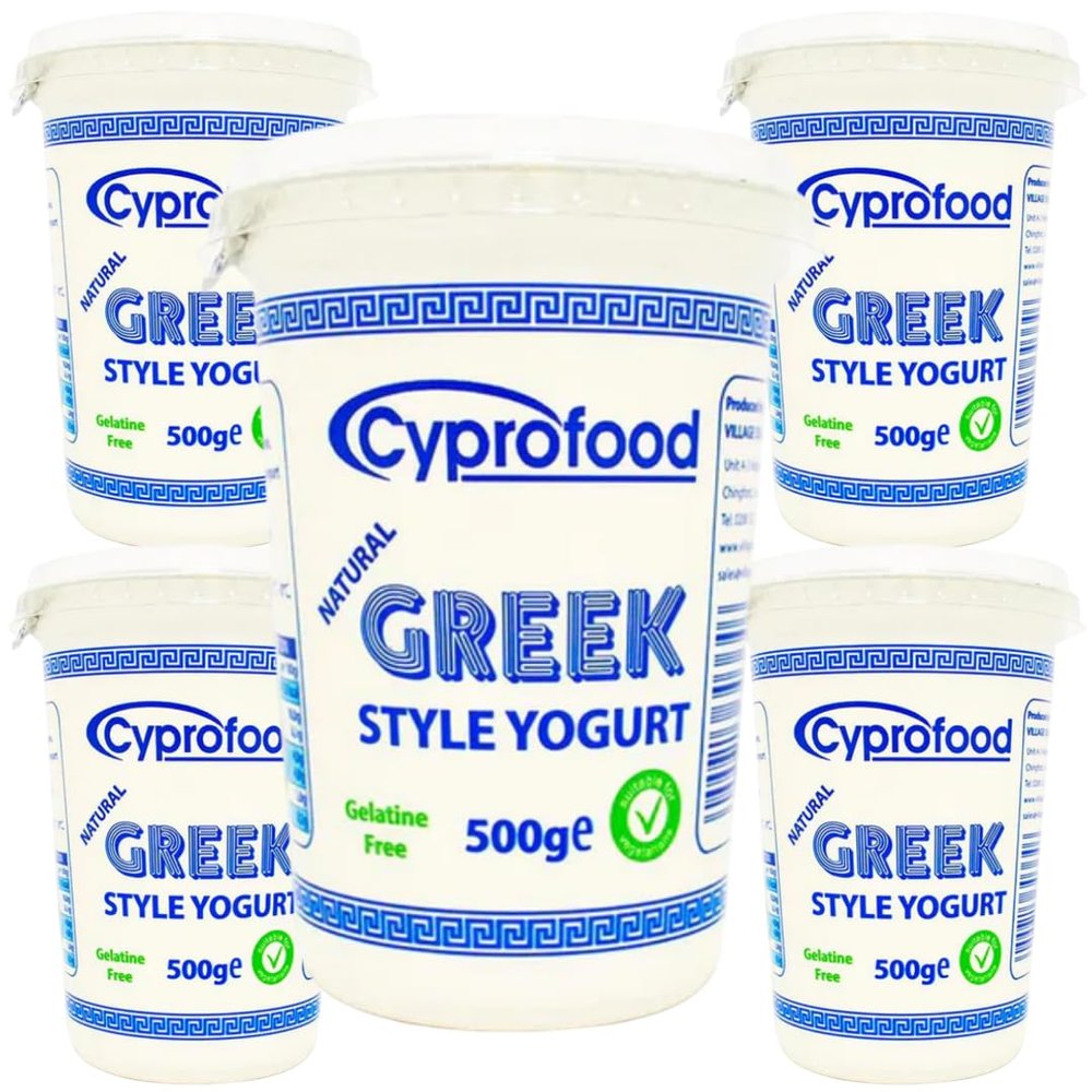 Cyprofood Greek Style Greek Yoghurt Yoghurt Strained Yogurt 500 Gramm X 5 PACKS
