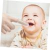 Healeved Silicone Baby Finger Toothbrush Easy-to-Grip Oral Care Brush 3pcs that Maintains Healthy Gums for Infant and Toddler for Home and Travel Use view 3
