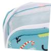 Healeved 4pcs Portable Menstrual Pad Bag and Nursing Pad Pouch Set, Waterproof Cotton Fabric Storage Bags for Travel and Daily Use, Assorted Green Balloon, Pink, Green Cat Leaf Patterns view 4