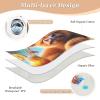 Beach Cow Sunset Washable Bed Pads, 3-Layer Leak Proof Pee Pads 34" x 52" view 3