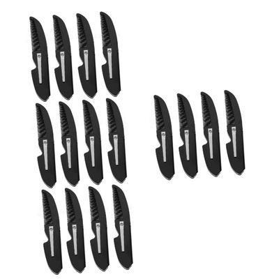 Baluue 16pcs Folding Beard Comb Household Hair Combs Pocket Mustache Brush Beard Hair Tools